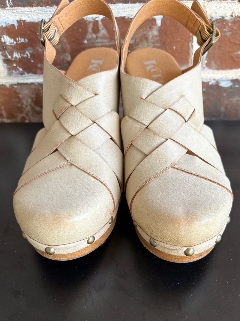 Korks by Kork-Ease Wynne Vegan Leather Tan Slingback Comfort Clogs Size 8 - Picture 6 of 14